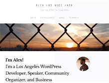 Tablet Screenshot of alexhasnicehair.com